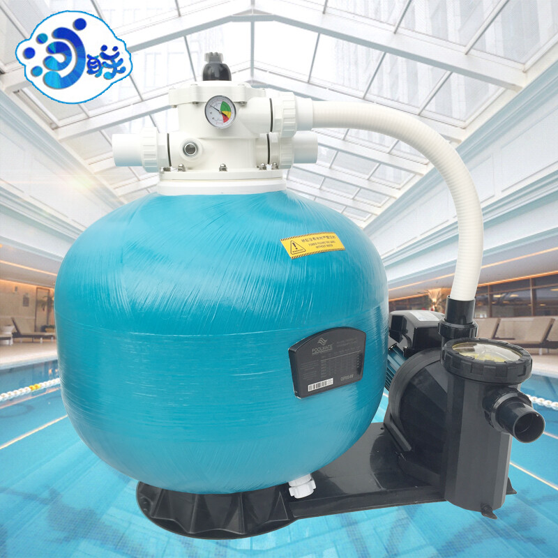POOLMATE游泳池沙缸过滤器砂缸水泵连体机一体化循环水处理设备机水泵 QSF500-6W